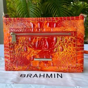 NWT Brahmin Spicy Orange Vida Crossbody